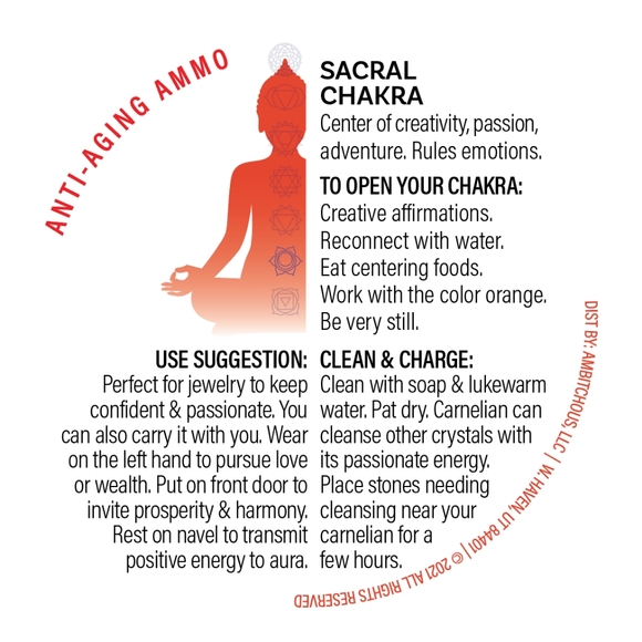 1 Carnelian "Inner Fire" Wire Wrapped Pendant - Picture 4 of 4